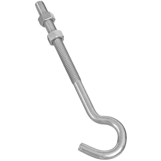 National 3/8" X 7" J Hook Bolt Zinc