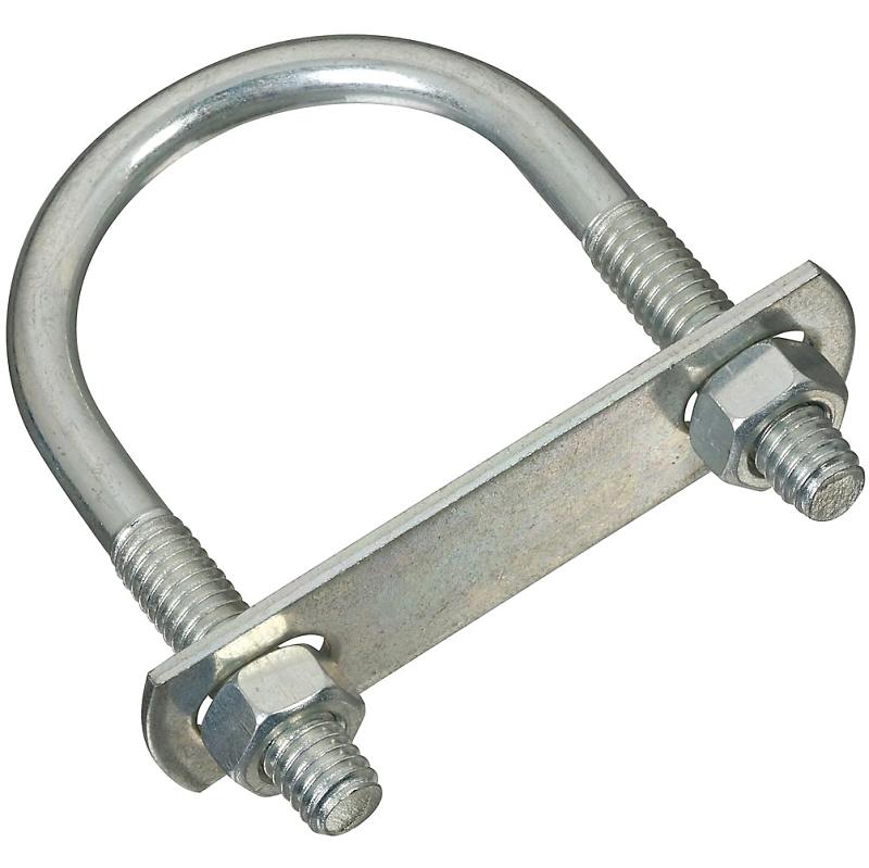 National 5/16" X 1 3/4" X 3" U Bolt W/Nuts & Plate Zinc