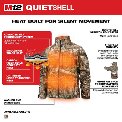 Milwaukee M12 Camo Heated Jacket XL 224C-21XL