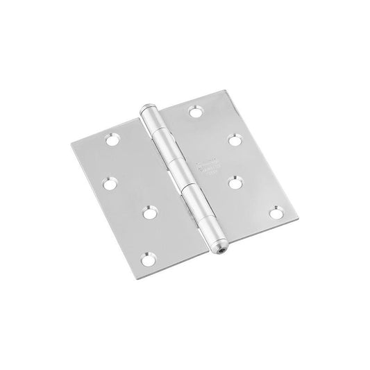 National 4" Door Hinge Square Stainless Steel