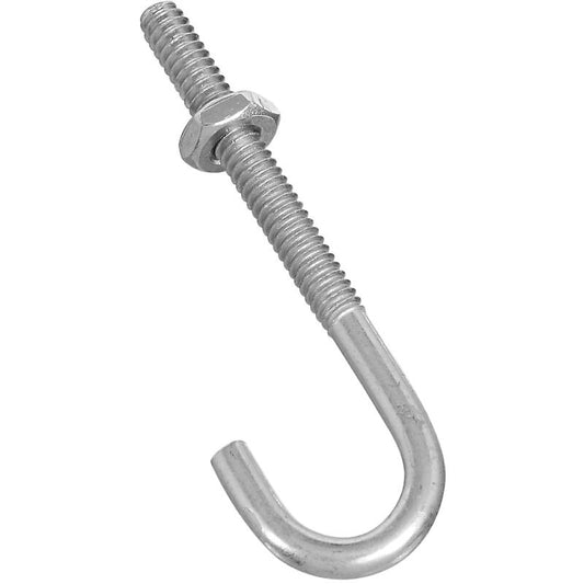 National 3/16" X 2 1/2" J Hook Bolt Zinc