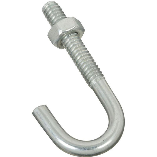 National 1/4" X 2 5/16" J Hook Bolt Zinc