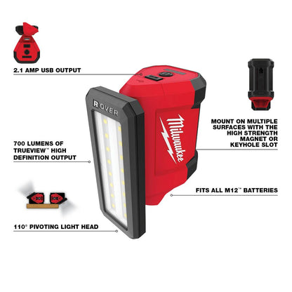 Milwaukee M12 Pivoting Flood Light 2367-20