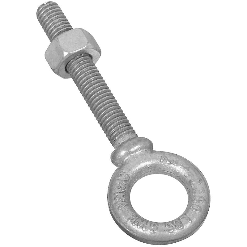 National 1/2" X 3.25" Eye Bolt W/Nut Galvanized