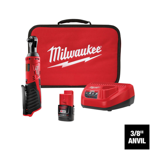 Milwaukee M12 3/8" Ratchet Kit 1-Battery 2457-21