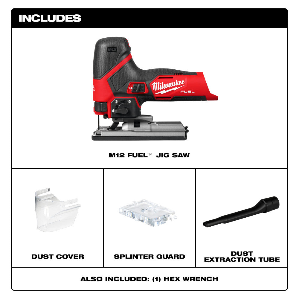 Milwaukee M12 Fuel Gen 2 Jig Saw (Tool Only) 2545-20