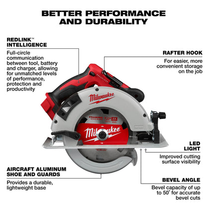 Milwaukee M18 Brushless 7-1/4" Circular Saw Tool Only 2631-20