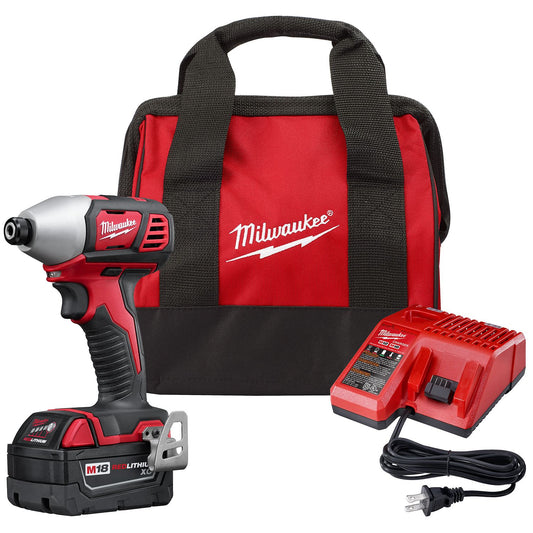 Milwaukee M18 1/4" Hex Impact Driver Kit 2656-21P