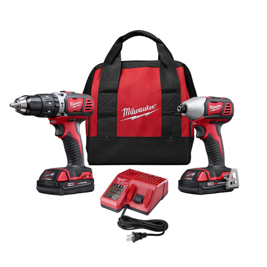 Milwaukee M18 Compact Hammer Drill & Impact Combo Kit