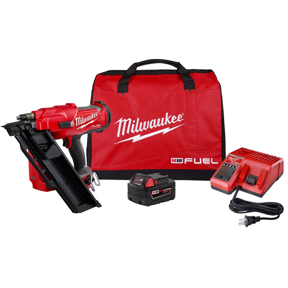 Milwaukee M18 Fuel 30Deg Framing Nailer Kit