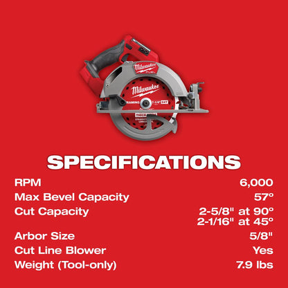 Milwaukee M18 Fuel Gen 3 7-1/4" Circular Saw 2834-20