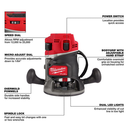 Milwaukee M18 Fuel 1/2" Router 2838-20