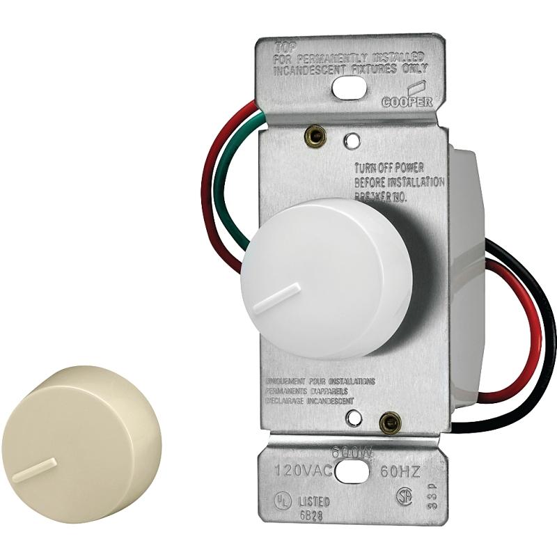 Rotary Dimmer White 3-Way