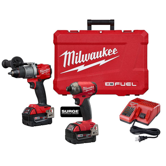 Milwaukee M18 Fuel Hammer Drill & Surge Impact Combo Kit