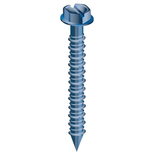 1/4" X 1 3/4" Hex Concrete Screws - 100/Bx