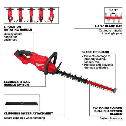 Milwaukee Fuel M18 24" Hedge Trimmer 3033-20