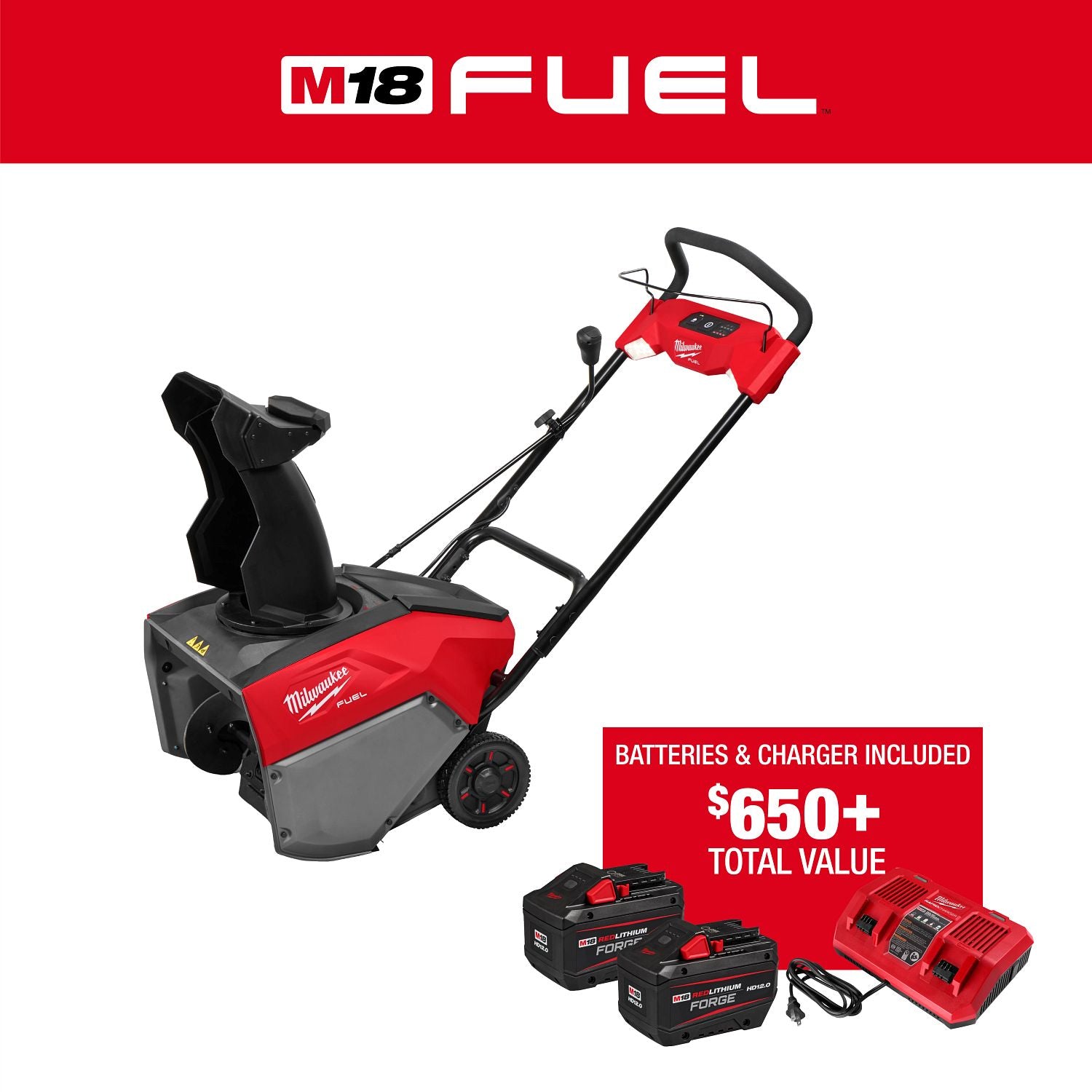 Milwaukee M18 Single Stage Snow Blower Kit 3036-22HD – Handley Lumber