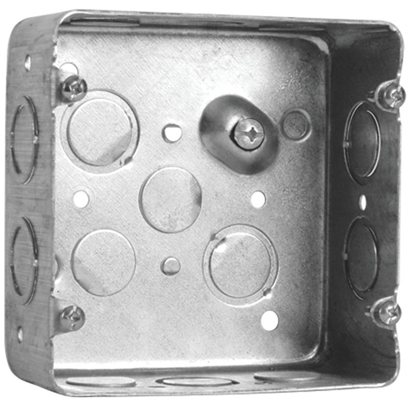 4 11/16" X 1 1/8" Hubbell Square Ceiling Box 72171KBAR