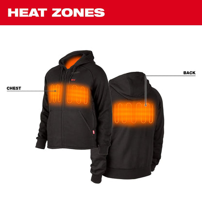 Milwaukee M12 Black Heated Hoodie Small 306B-21S
