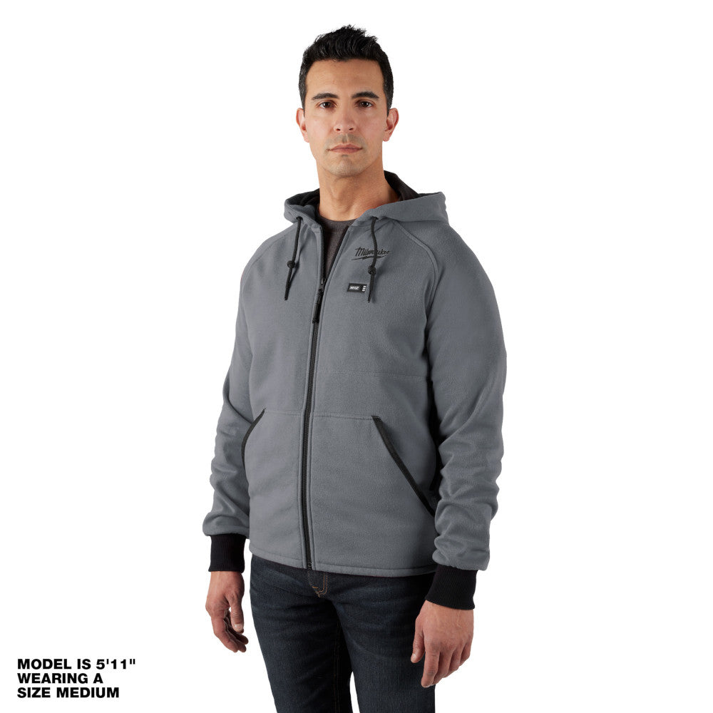 Milwaukee M12 Gray Heated Hoodie Large 306G-21L