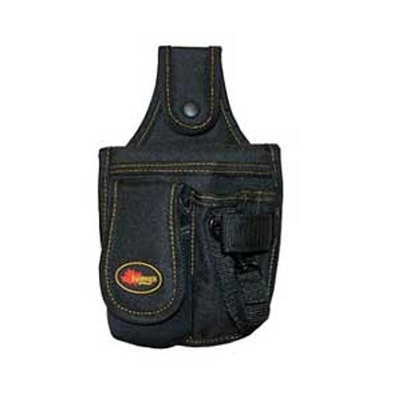 4-Pocket Tool & Cell Phone Holder Black