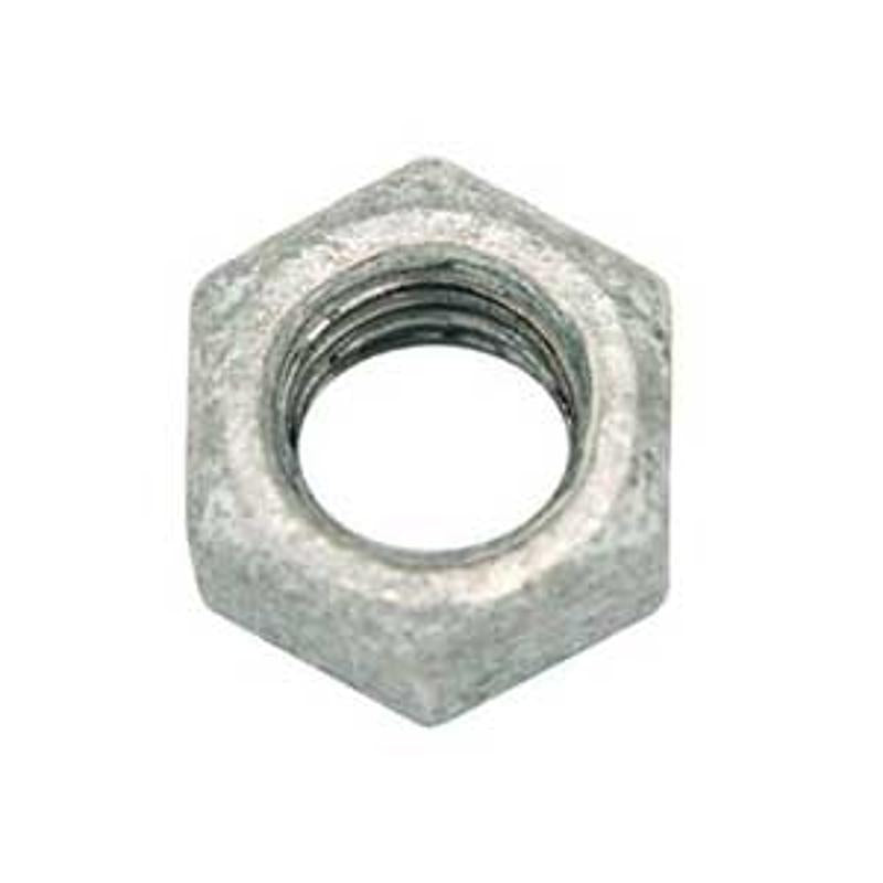 1/2" Galvanized Hex Nuts - 25/Bx