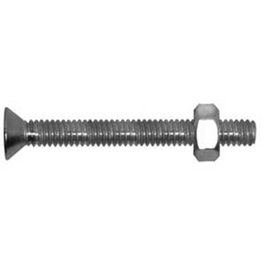 1/4" X 1" Stove Bolts FH - 6/Pk