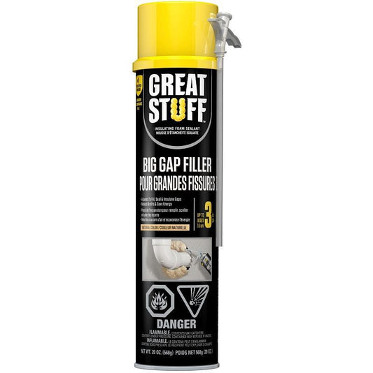 Great Stuff Big Gap Spray Foam 20oz (Straw