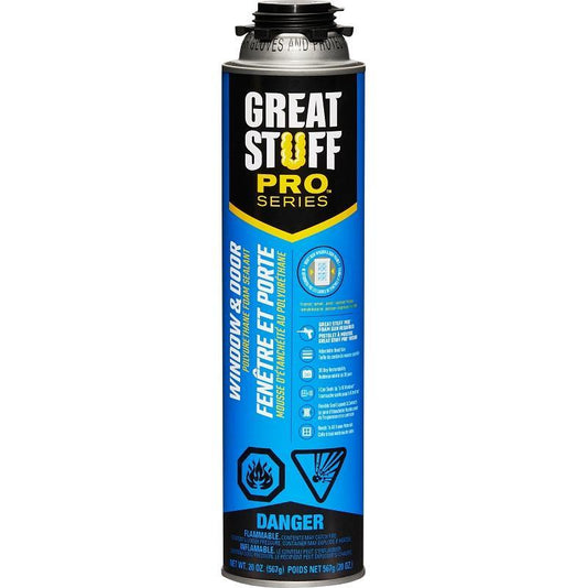 Great Stuff Window & Door Spray Foam 20oz (Gun)