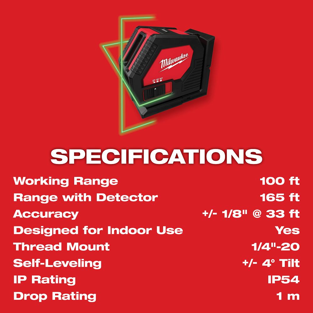 Milwaukee Cross Line Laser 3421