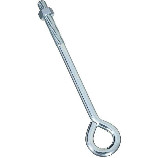 National 5/8" X 12" Eye Bolt W/Nut Zinc