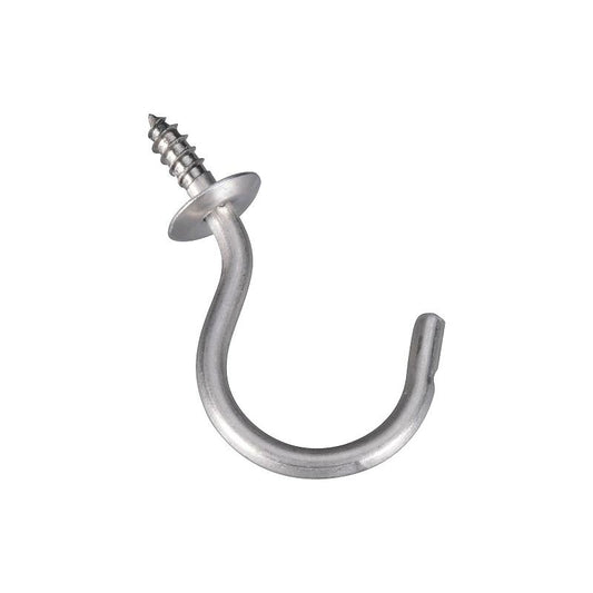 National 1-1/2" Cup Hook Ss 2/pk