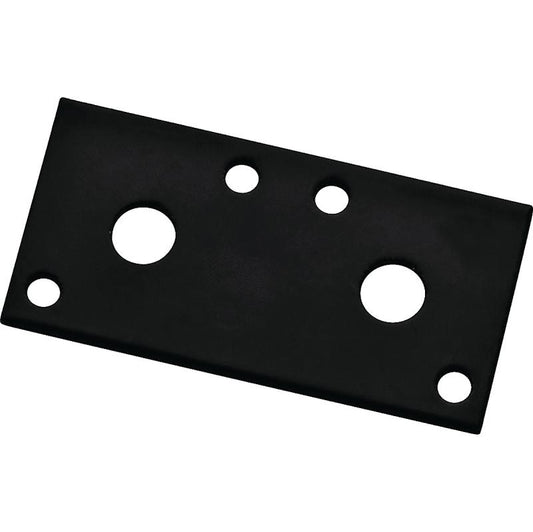 National 1/8" X 1.3" X 3" Mending Brace Black