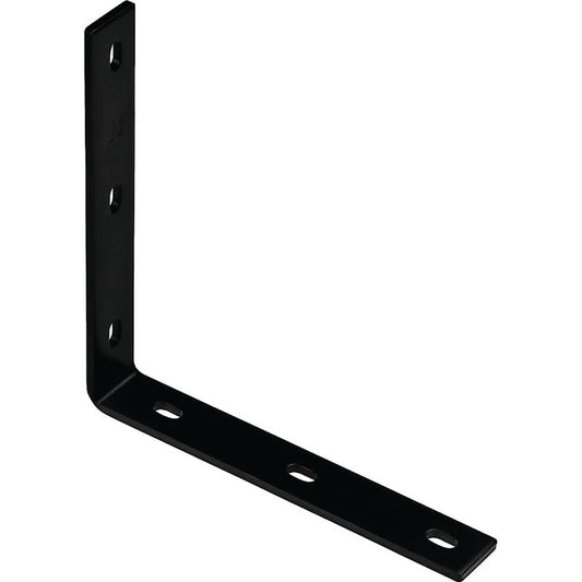 National 1/4" X 1.5" X 10.25" Corner Brace Black Steel