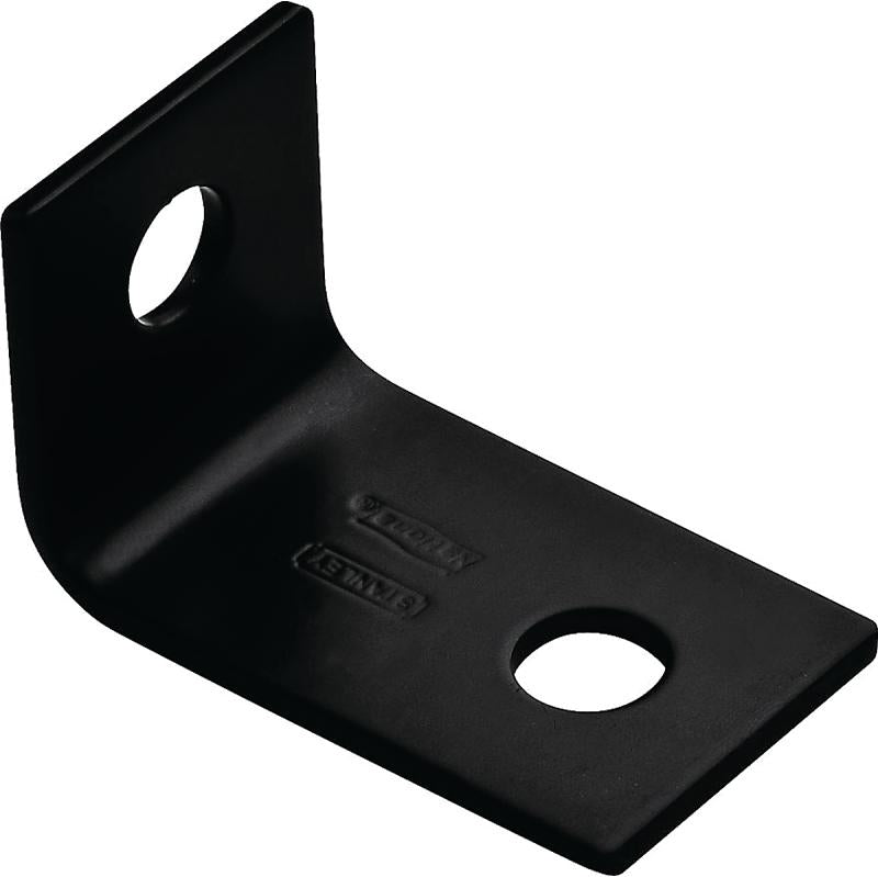 National 1/8" X 1.5" X 2.5" Corner Brace Black