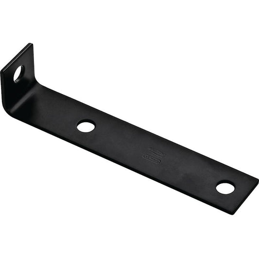 National 1/8" X 1.5" X 7.5" Corner Brace Black