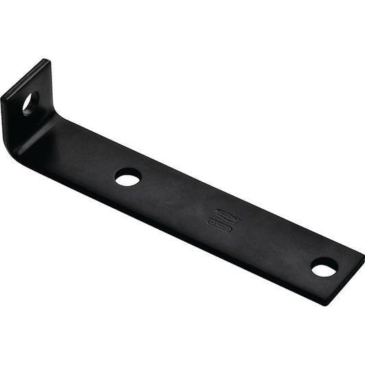 National 3/16" X 1.5" X 7.5" Corner Brace Black