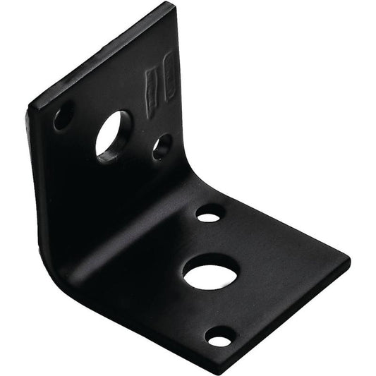 National 1/8" X 1.5" X 1.65" Corner Brace Black