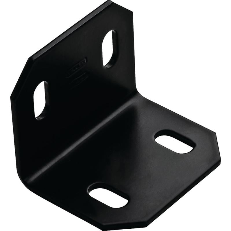 National 1/8" X 3" X 2.4" Corner Brace Black