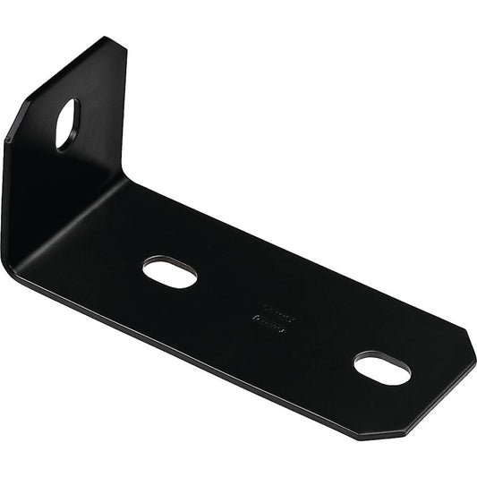 National 1/8" X 3" X 6.8" Corner Brace Black