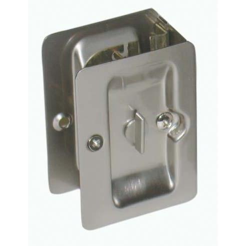 Taymor Rectangular Privacy Sliding Door Lock Satin Nickel