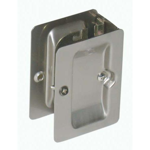 Taymor Rectangular Passage Sliding Door Lock Satin Nickel