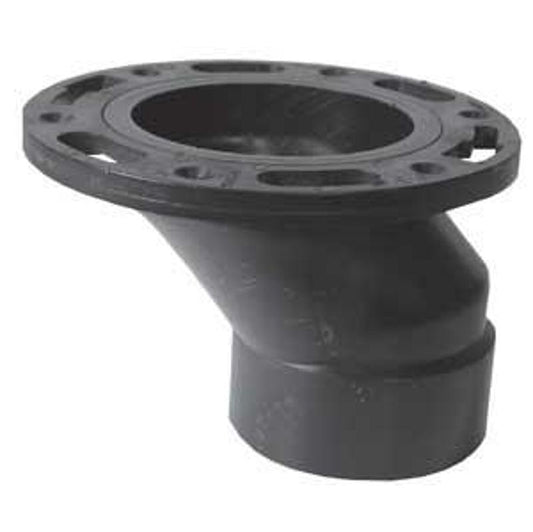 4" X 3" ABS Offset Toilet Flange