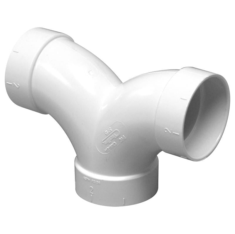 2" Central Vac PVC 3-Way 90Deg Elbow