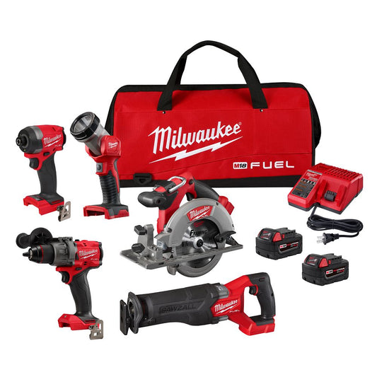 Milwaukee M18 Fuel 5pc Tool Combo Kit