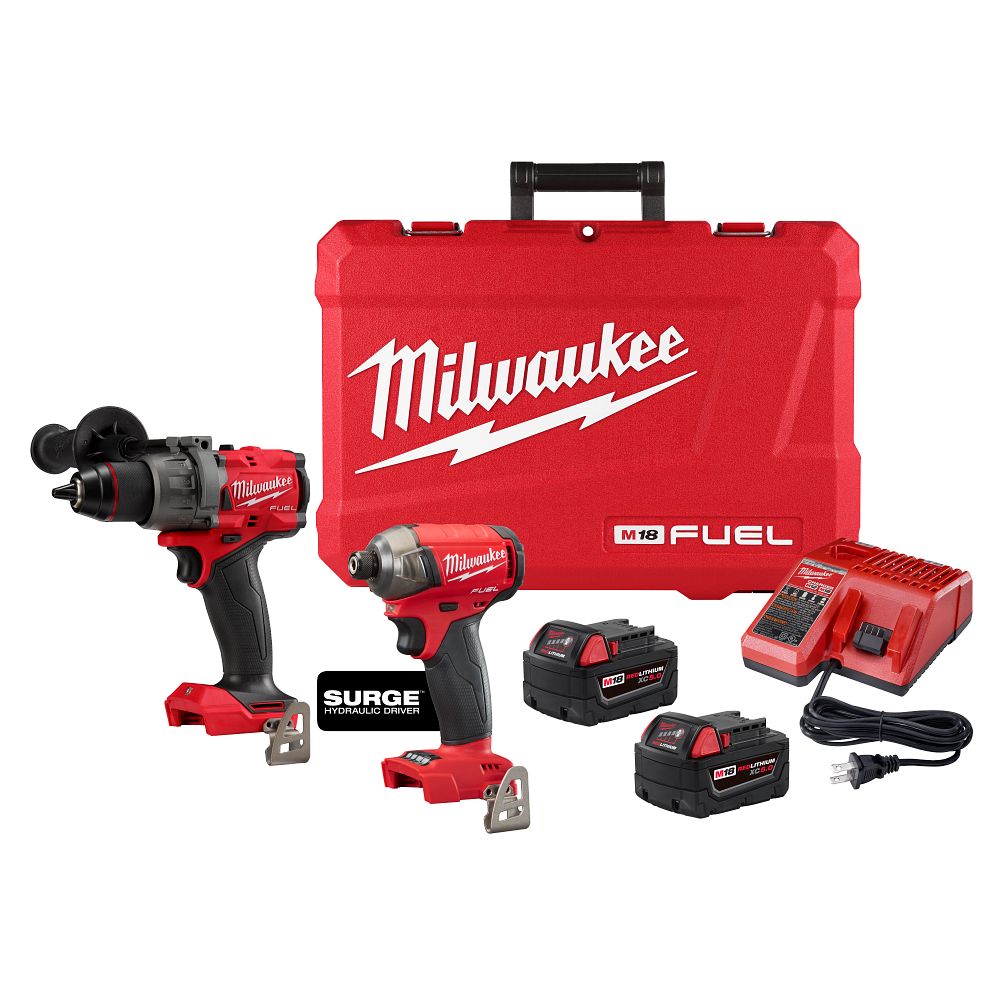 Milwaukee M18 Fuel Hammer Drill Hydraulic Driver Combo