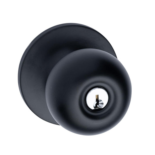 Taymor Villa Ball Knob Entry Matte Black