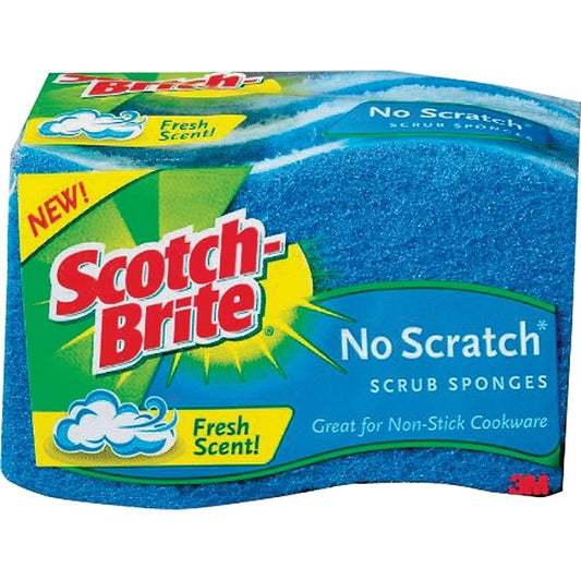 Scotch-Brite Scrub Sponge No Scratch 3/pk