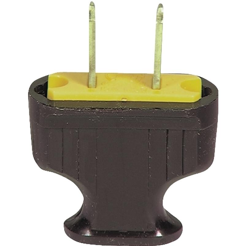 Eaton Flat Handle Plug Brown 2-Wire 15A 125V 1912B