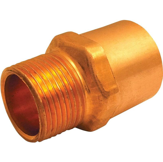 1/2" X 3/4" Brass Cast Stock Adapter CXMIP